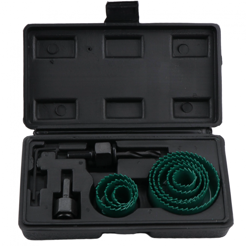 Gręžimo karūnų medžiui rinkinys 11vnt. 19/ 64mm Gręžimo karūnų medžiui rinkinys 11vnt. 19/ 64mm