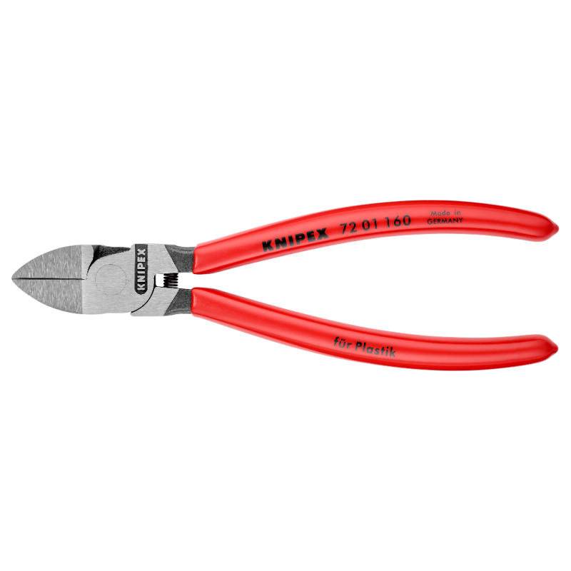 Šoninio kirpimo replės plastikui 160mm KNIPEX