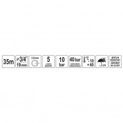 Laistymo žarna 3/ 4" 35m (5-sluoksnių)