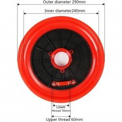 Prispaudimo plokštė tepalo preso užpildymui 290mm (56/ 60mm)