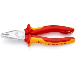 Kombinuotos replės elektrikui 180mm VDE KNIPEX