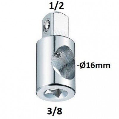 Adapteris 3 krypčių 3/ 8" - 1/ 2"