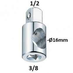 Adapteris 3 krypčių 3/ 8" - 1/ 2"