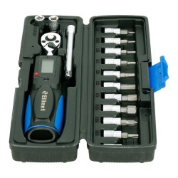 1/ 4" Dinamometrinis raktas 6-30Nm skaitmeninis su antgalių rink.