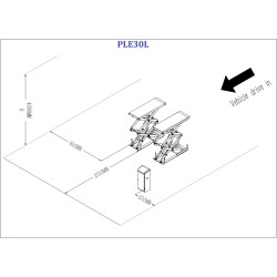 Hidraulinis keltuvas žirklinis 3t 380V