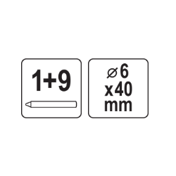 Pieštukas automatinis gilioms erdvėms 6x40mm (4 spalvos)
