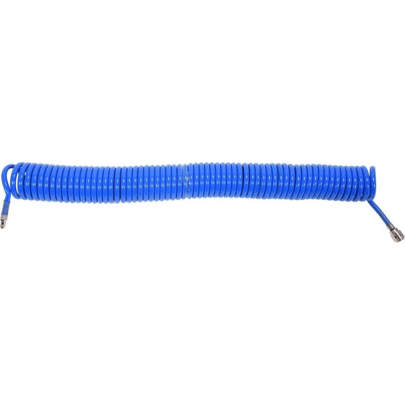 Spiralinė pneumatinė žarna 8mm x 12mm x 15m, su greitomis jungtimis, PU poliuretanas, YATO