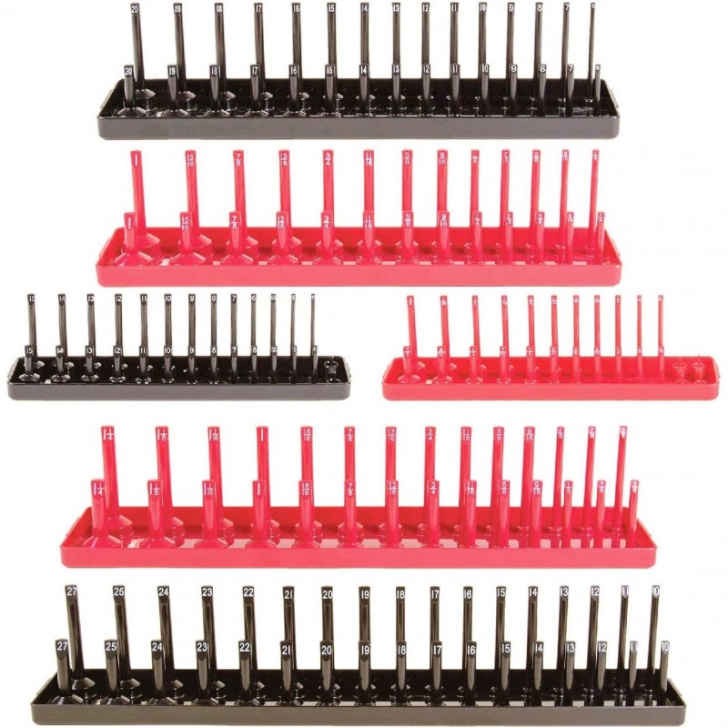 Laikiklių galvutėms rinkinys 6vnt (1/ 2'+3/ 8'+1/ 4') SAE ir Metrinė sistema Laikiklių galvutėms rinkinys 6vnt (1/ 2'+3/ 8'+1/ 4') SAE ir Metrinė sistema