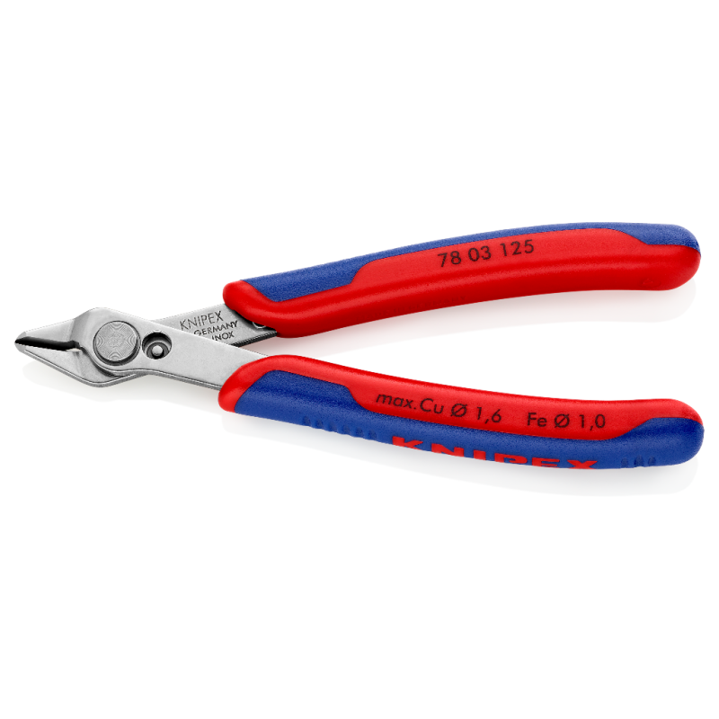 Precizinės elektronikos kirpimo replės 125mm KNIPEX Precizinės elektronikos kirpimo replės 125mm KNIPEX