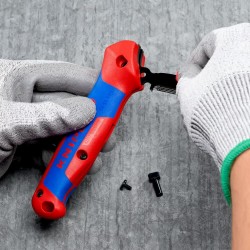 Terkšlinis kabelio nužievinimo peilis su kreipiančiąją KNIPEX