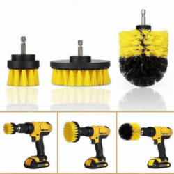 Valymo šepetys - Drill Brush -  šepečiai suktukui 3vnt.