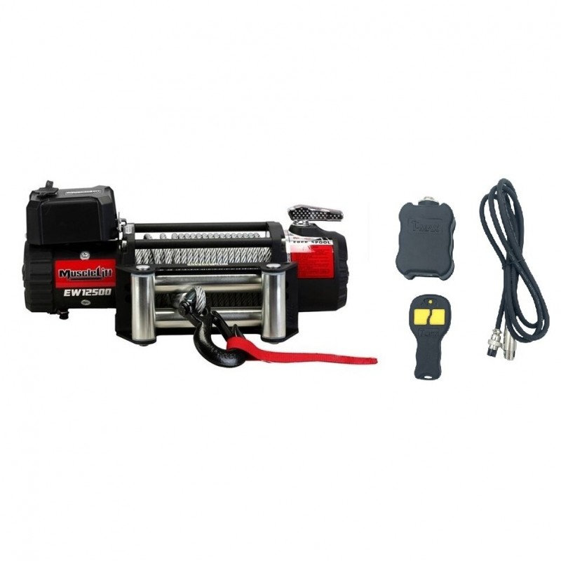 Elektrinė gervė (Muscle Lift) 12V 12500Lbs/ 5665kg, (Radio valdymas)