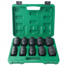 1/ 2" Prailgintų smūginių galvučių rinkinys (27-41mm) 10vnt.
