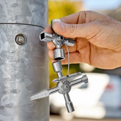 Universalus raktas elektros spintoms KNIPEX TwinKey