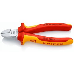 Šoninio kirpimo replės elektrikui 160mm (1000V) KNIPEX