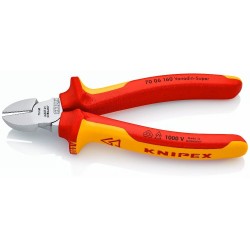 Šoninio kirpimo replės elektrikui 160mm (1000V) KNIPEX