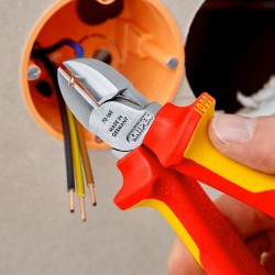 Šoninio kirpimo replės elektrikui 160mm (1000V) KNIPEX