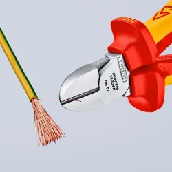 Šoninio kirpimo replės elektrikui 160mm (1000V) KNIPEX