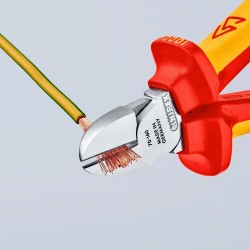 Šoninio kirpimo replės elektrikui 160mm (1000V) KNIPEX