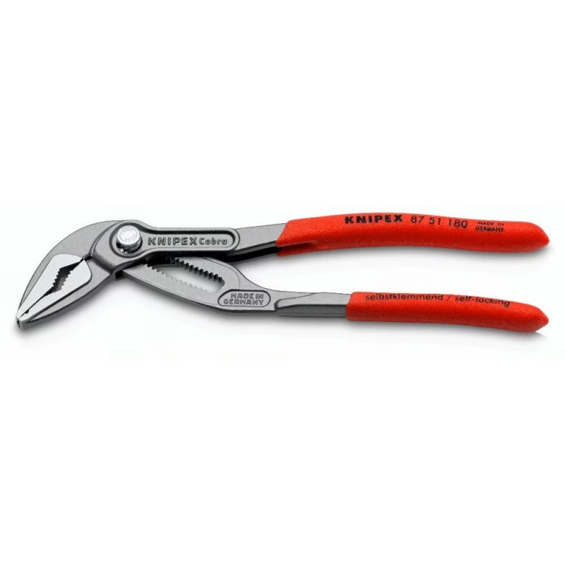 Santechninės replės prailgintos KNIPEX SLIM Cobra su fiksavimu 180mm Santechninės replės prailgintos KNIPEX SLIM Cobra su fiksavimu 180mm