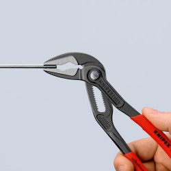 Santechninės replės prailgintos KNIPEX SLIM Cobra su fiksavimu 180mm