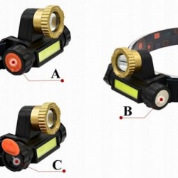 Prožektorius ant galvos, 3W COB LED, 180Lm, pakraunamas, magnetas