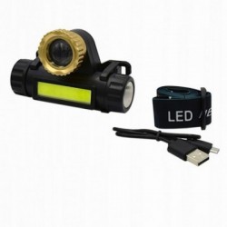 Prožektorius ant galvos, 3W COB LED, 180Lm, pakraunamas, magnetas