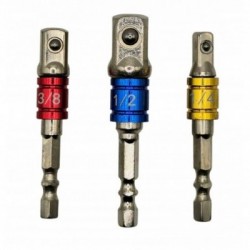 Adapterių komplektas suktukui 1/4, 3/8, 1/2