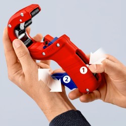 Vamzdžių pjoviklis storam plastikui 32-50mm KNIPEX DPT50