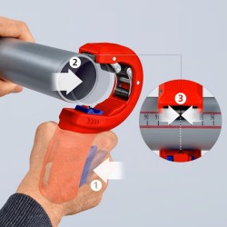 Vamzdžių pjoviklis storam plastikui 32-50mm KNIPEX DPT50