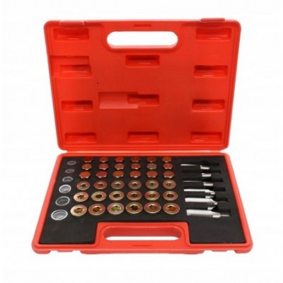 Karterio išleidimo varžtų remonto komplektas 114 dalių