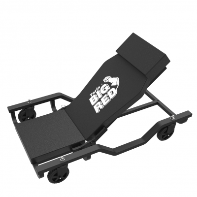 Vežimėlis po automobiliu su pneumatiniu nugaros atlošu