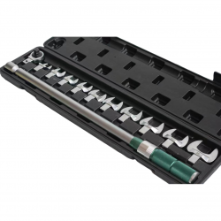 Dinamometrinis raktas 1/ 2'' 50-350Nm su antgalių rinkiniu