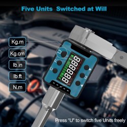 1/ 2" dinamometrinis skaitmeninis adapteris terkšlei 6-200Nm 1/ 2" dinamometrinis skaitmeninis adapteris terkšlei 6-200Nm