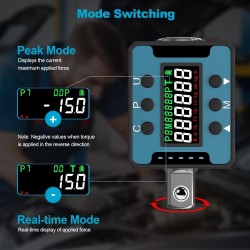 1/ 2" dinamometrinis skaitmeninis adapteris terkšlei 6-200Nm 1/ 2" dinamometrinis skaitmeninis adapteris terkšlei 6-200Nm