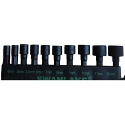 Smūginių galvučių rinkinys suktukui 20vnt, 1/4″, 4-12mm, 5/32″-1/2″