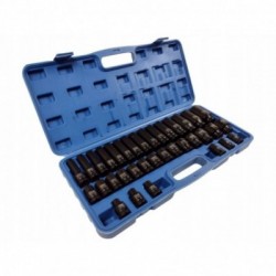 Smūginės galvutės ilgos/trumpos 1/2″, 35 vnt. 8-32mm