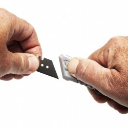 Trapecinis peilis su keičiama geležte užsilenkiantis 19mm