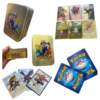 Pokemon kortos metalinėje...