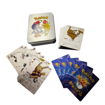 Pokemon kortos metalinėje...