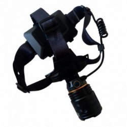 Prožektorius ant galvos, P90 šviesos diodas, ZOOM, pakraunamas, 3akumuliatoriai, plastikinė dėžė