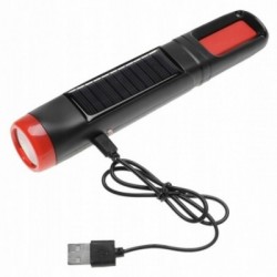 Kompaktiškas įkraunamas led žibintuvėlis 1W, saulės elementas