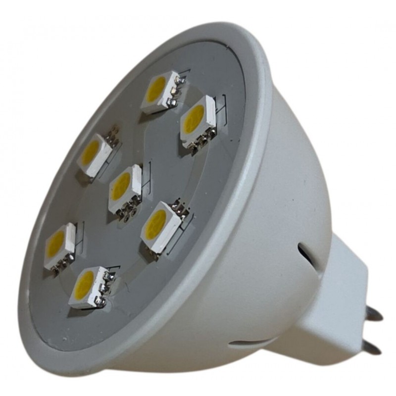 LED lemputė 1.4W, MR16, 7SMD LED, 4000-4500K, 210lm, 220V