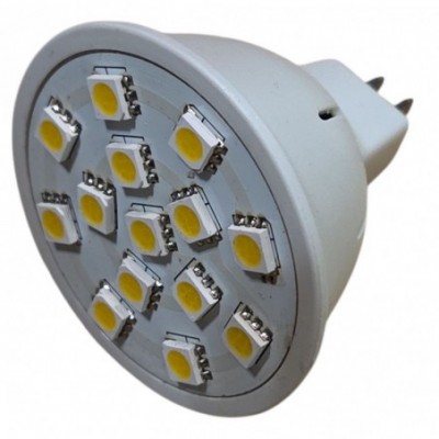 LED lemputė 2.4W, MR16, 14SMD LED, 2900-3000K, 320lm, 220V