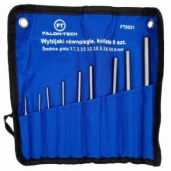 Išmušėjų rinkinys 9 vnt., 1,7-8mm