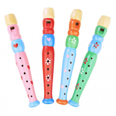 Vaikiška medinė dūdelė - 20cm