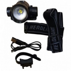 Prožektorius ant galvos CREE Q3-WC P90, Zoom, laikiklis dviračiui