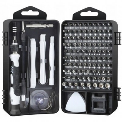 Precizinių antgalių ir bitų rinkinys 115vnt.