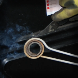 Indukcinė spiralė (plokščia) balta Indukcinė spiralė (plokščia) balta