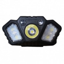 Mini įkraunamas žibintuvėlis ant galvos 1W LED*XPE+4smd diodai, judesio daviklis, raudona šviesa